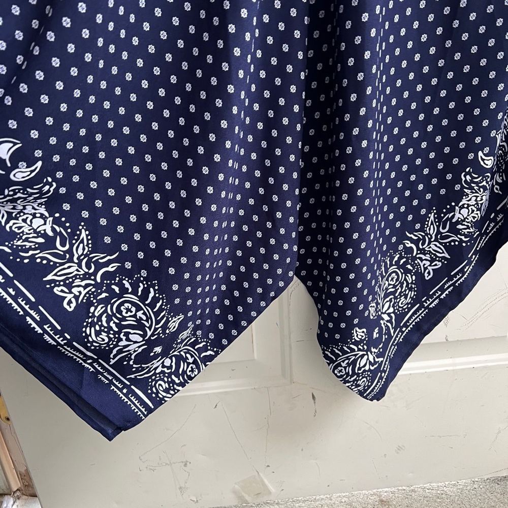 Tommy Bahama Navy and White Paisley Dress - Picture 9 of 13